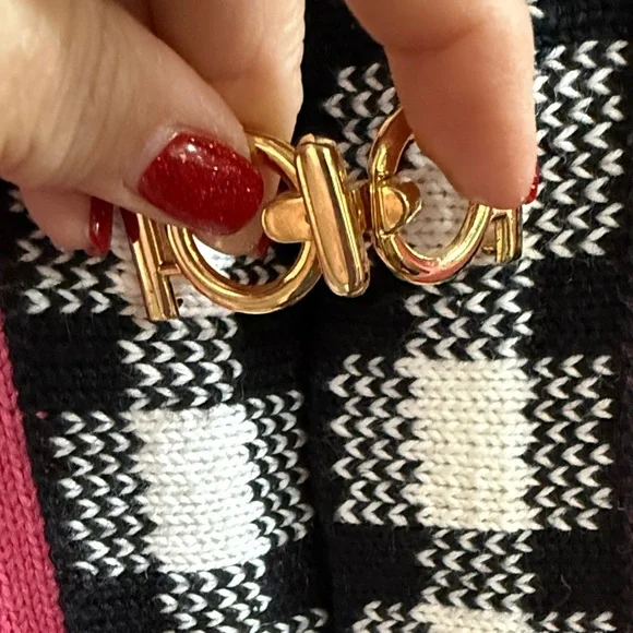 Berek2 Pink Cardigan with Checkered Trim - Picture 5 of 13